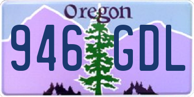OR license plate 946GDL