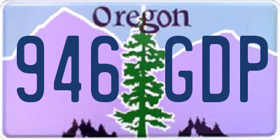 OR license plate 946GDP