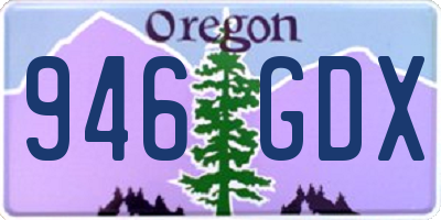 OR license plate 946GDX