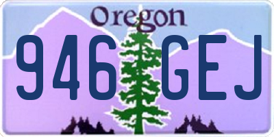 OR license plate 946GEJ