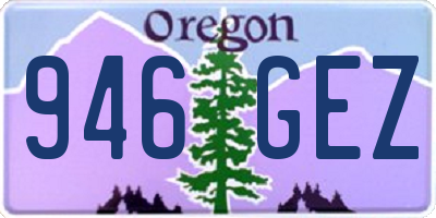 OR license plate 946GEZ