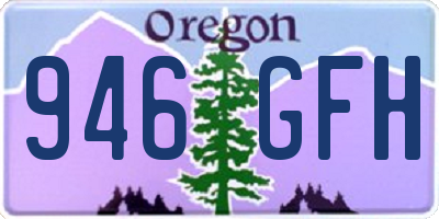 OR license plate 946GFH