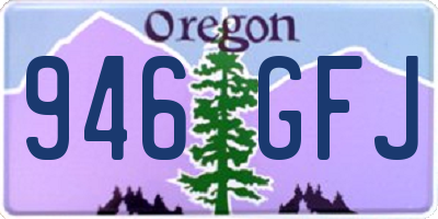 OR license plate 946GFJ