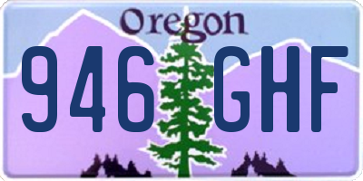 OR license plate 946GHF