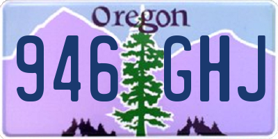 OR license plate 946GHJ