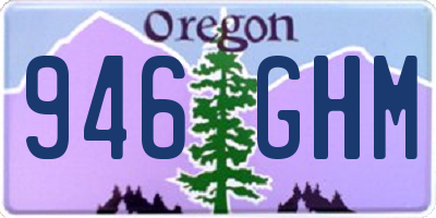 OR license plate 946GHM
