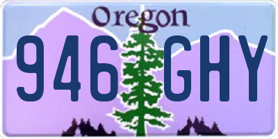 OR license plate 946GHY