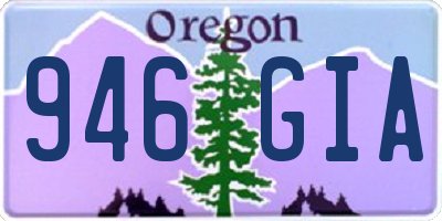 OR license plate 946GIA