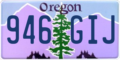OR license plate 946GIJ