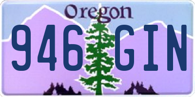 OR license plate 946GIN