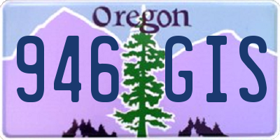 OR license plate 946GIS