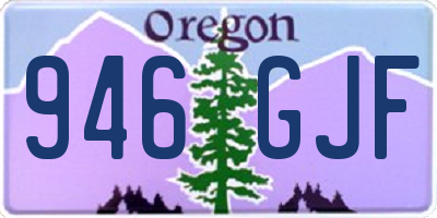 OR license plate 946GJF