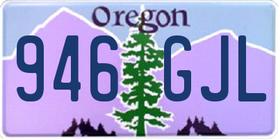 OR license plate 946GJL