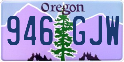 OR license plate 946GJW