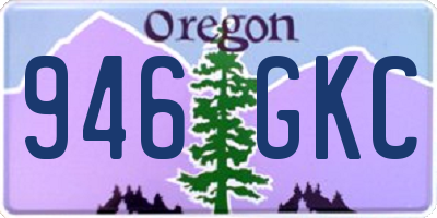 OR license plate 946GKC