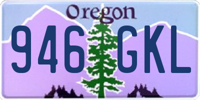 OR license plate 946GKL