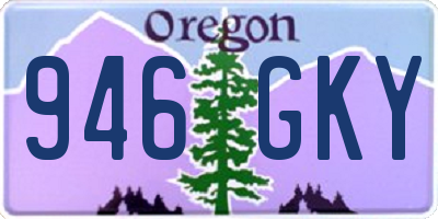 OR license plate 946GKY