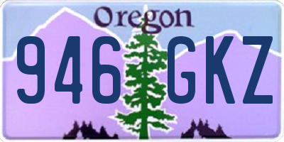 OR license plate 946GKZ