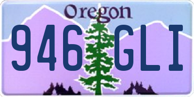 OR license plate 946GLI