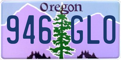 OR license plate 946GLO