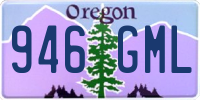 OR license plate 946GML