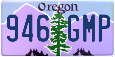 OR license plate 946GMP