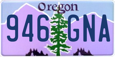 OR license plate 946GNA