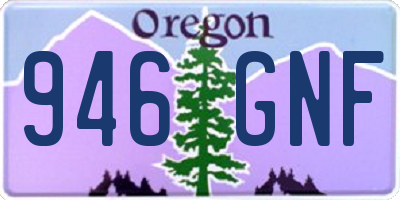 OR license plate 946GNF