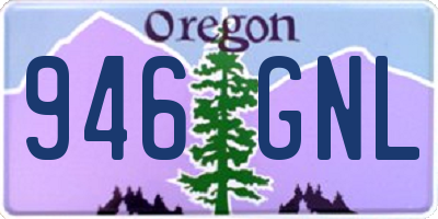OR license plate 946GNL