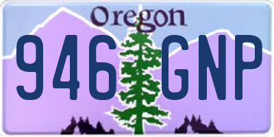 OR license plate 946GNP