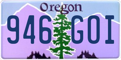 OR license plate 946GOI