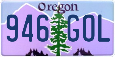 OR license plate 946GOL