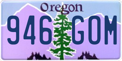 OR license plate 946GOM