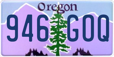 OR license plate 946GOQ