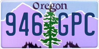 OR license plate 946GPC