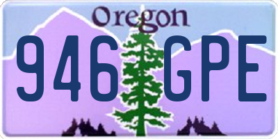 OR license plate 946GPE