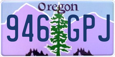 OR license plate 946GPJ