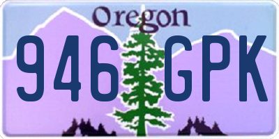 OR license plate 946GPK