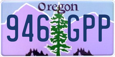 OR license plate 946GPP