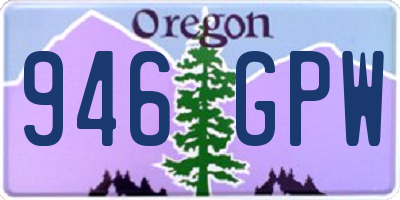 OR license plate 946GPW