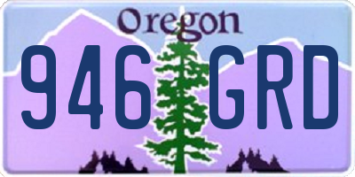 OR license plate 946GRD