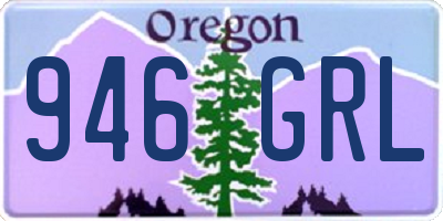OR license plate 946GRL