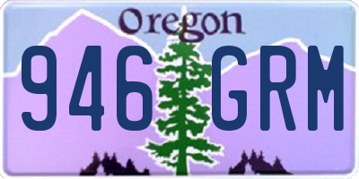 OR license plate 946GRM