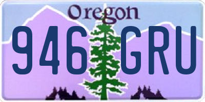 OR license plate 946GRU