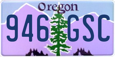 OR license plate 946GSC
