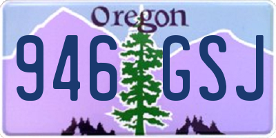 OR license plate 946GSJ