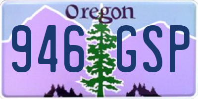 OR license plate 946GSP