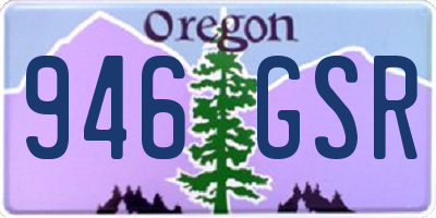 OR license plate 946GSR