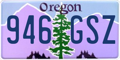 OR license plate 946GSZ