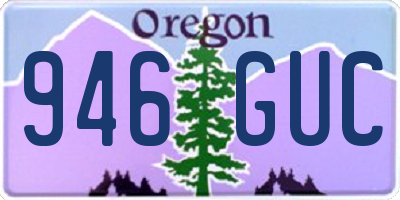 OR license plate 946GUC